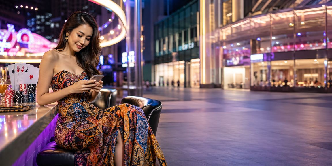 Permainan poker sekitar Kuala Lumpur dengan motif batik tradisional