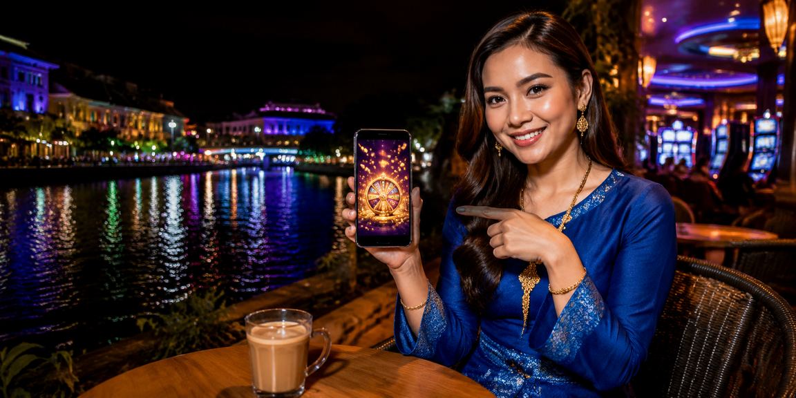 Pengguna Malaysia menikmati platform kasino mudah alih ron97 dalam suasana tradisional Melaka